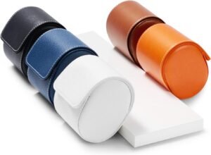 Boîte à montre de voyage pour 1 montre en étui compact et élégant, différentes couleurs