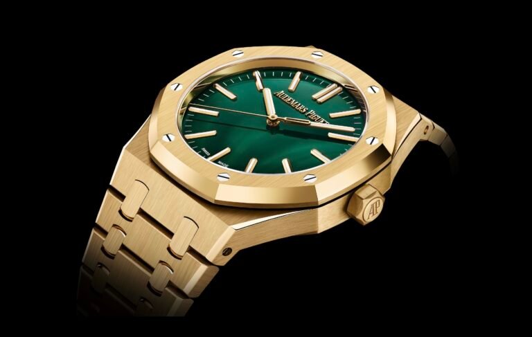 Audemars Piguet nouveautés 2026 Royal Oak or jaune cadran vert montre de luxe tendance
