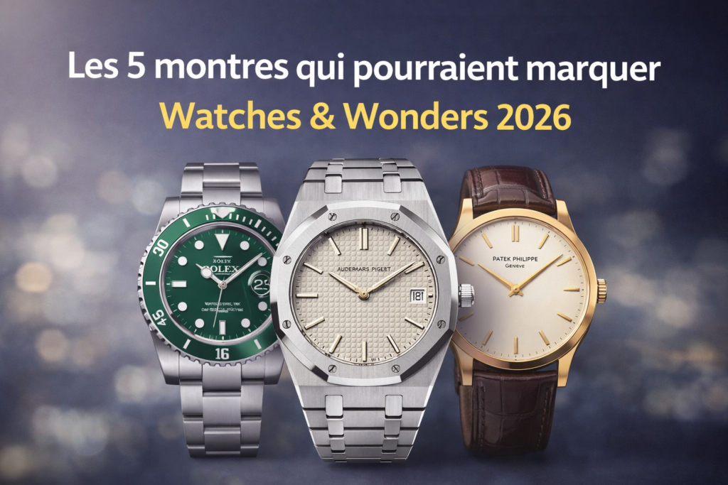 Les 5 montres attendues pour Watches & Wonders 2026 avec modèles sport et habillés présentés lors du salon horloger 2026