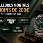 Les meilleures montres à moins de 200€ en 2026